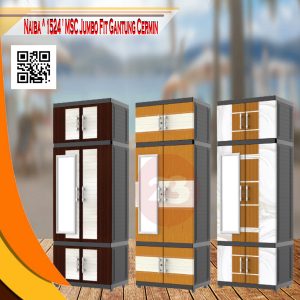 NAIBA ^ 1524 ' LEMARI PLASTIK JUMBO MSC FIT GANTUNG CERMIN